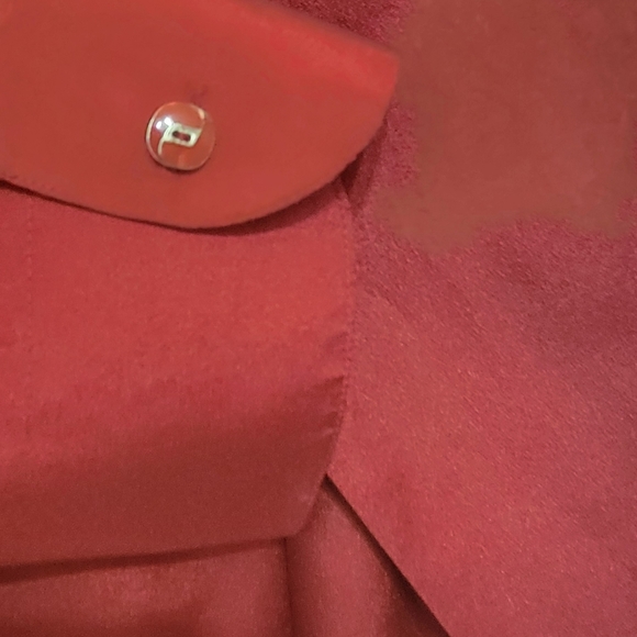 Loris Azzaro Pour Homme Cranberry Dress Shirt Long Sleeve Mens L - Picture 6 of 10